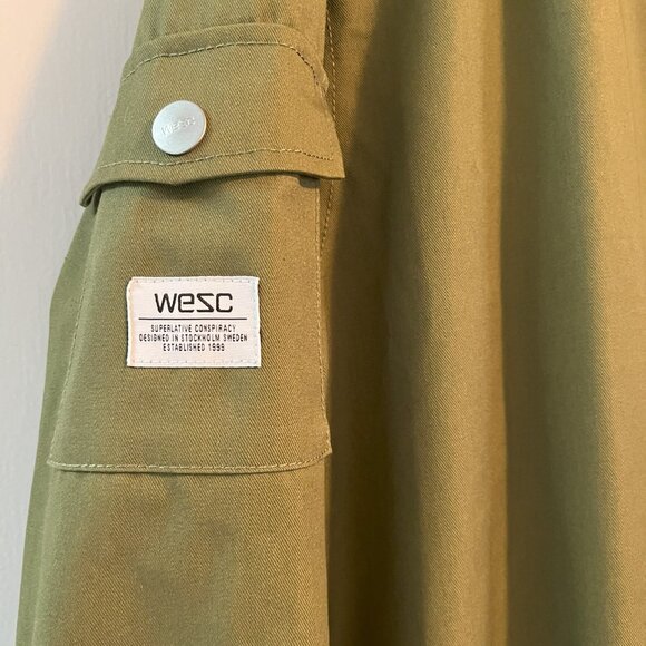 NEW. WESC Bomber  Zipper Jacket. Olive. Sz L - Picture 5 of 7